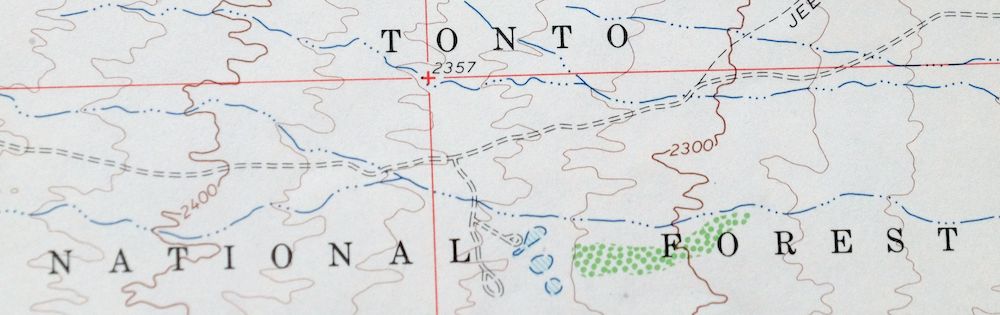 Mcdowell Peak Arizona Scottsdale USGS Topo Map 1967 Vintage - Image 5