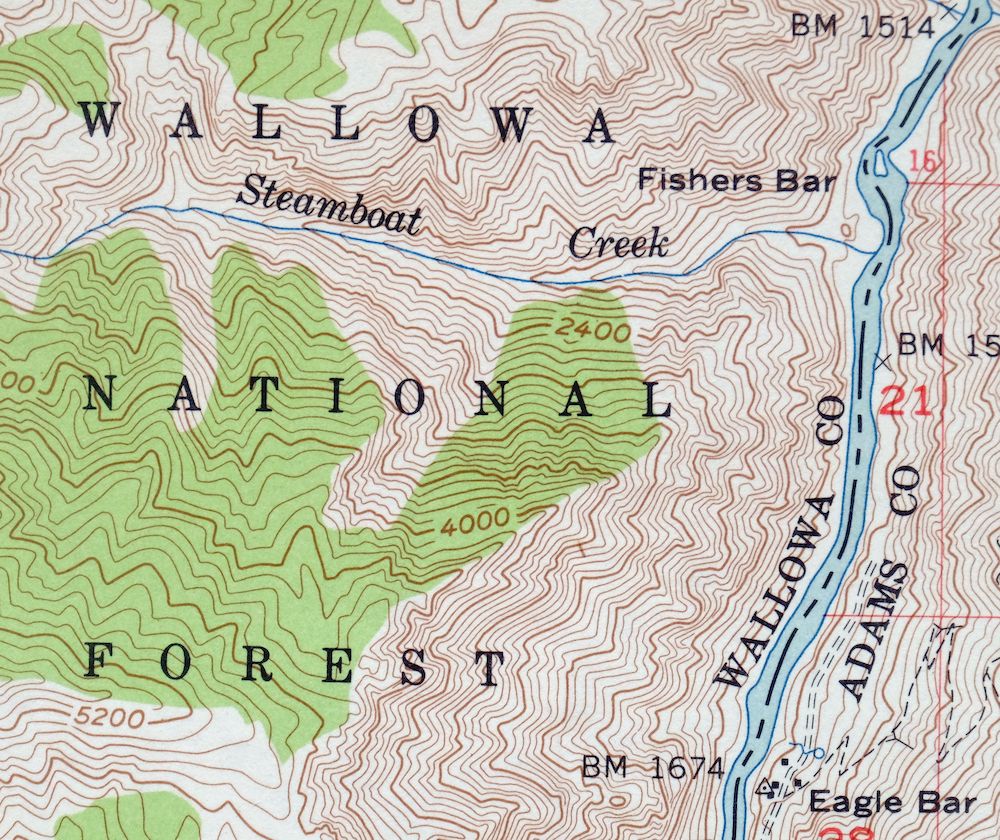 Cuprum Idaho USGS 15-Min Topographic Map 1958 Vintage - Image 2