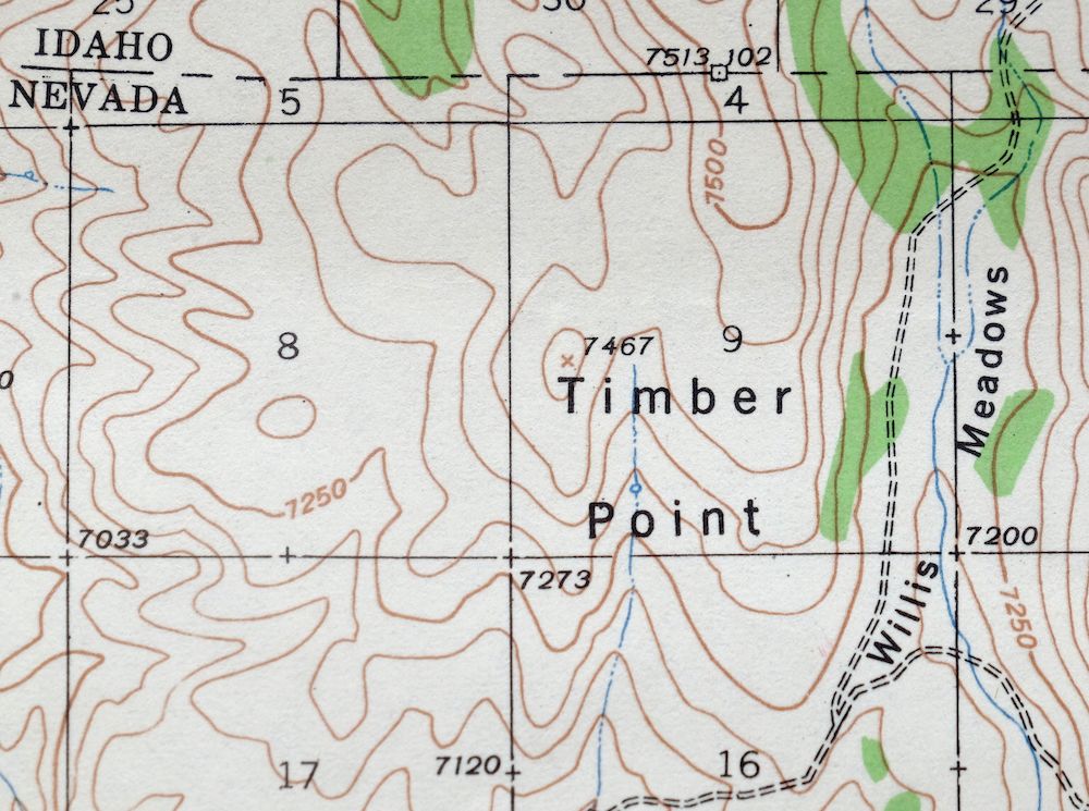 Owyhee Nevada Duck Valley USGS 15-Min Topo Map 1965 Vintage - Image 2