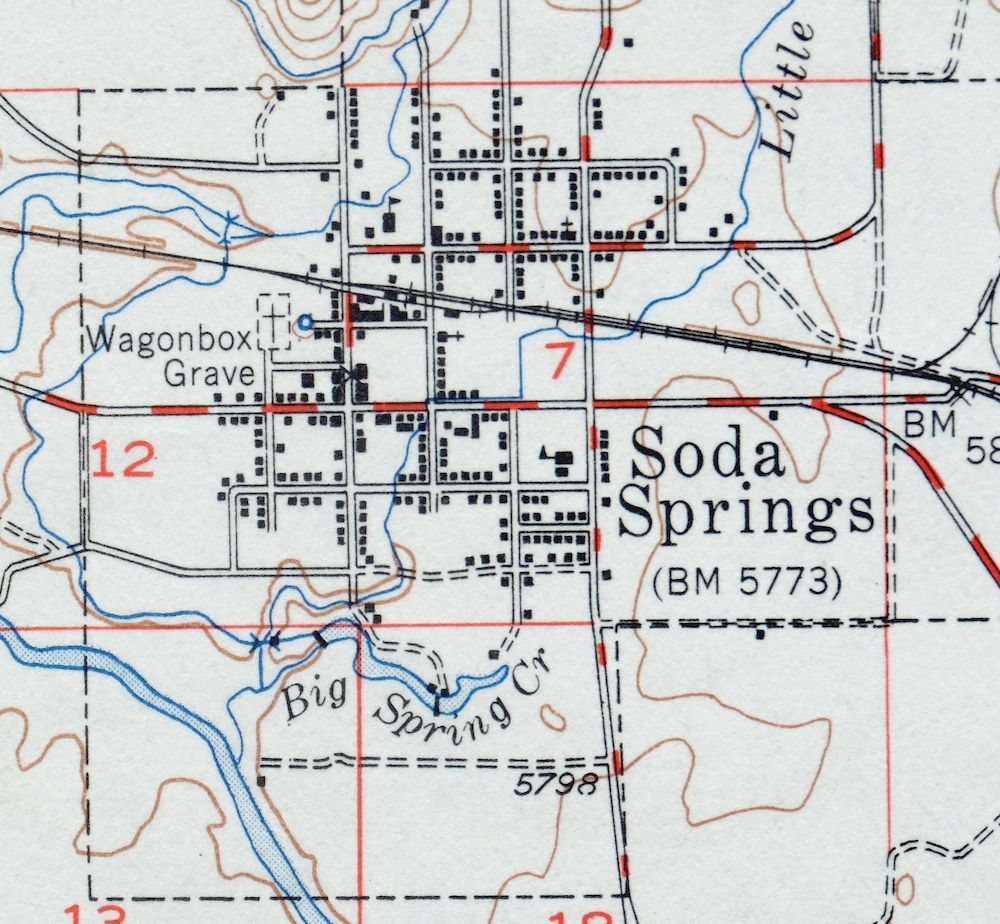 Soda Springs Idaho Cache NF Grace USGS Topo Map 1951 Vintage - Image 3