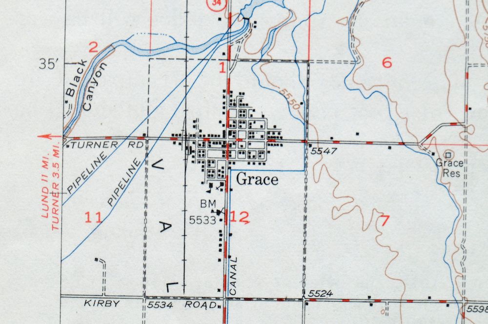Soda Springs Idaho Cache NF Grace USGS Topo Map 1951 Vintage - Image 5