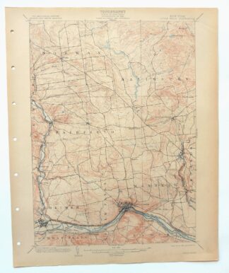 Little Falls New York Salisbury Herkimer USGS Topo Map 1911