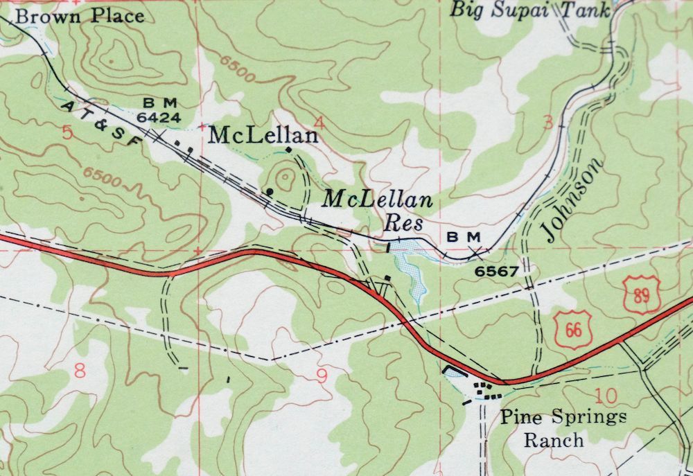 Ash Fork Arizona Kaibab NF Prescott NF USGS Topo Map 1978 - Image 3
