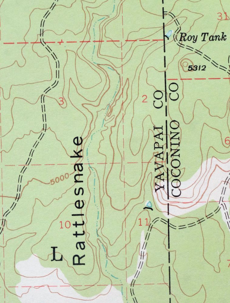 Ash Fork Arizona Kaibab NF Prescott NF USGS Topo Map 1978 - Image 5