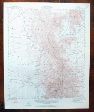 Baboquivari Peak Arizona USGS 15-Min Topo Map 1967 Vintage