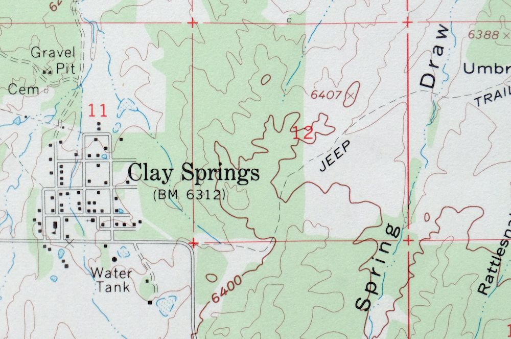 Clay Springs Arizona Pinedale Aripine USGS Topo Map 1971 - Image 2