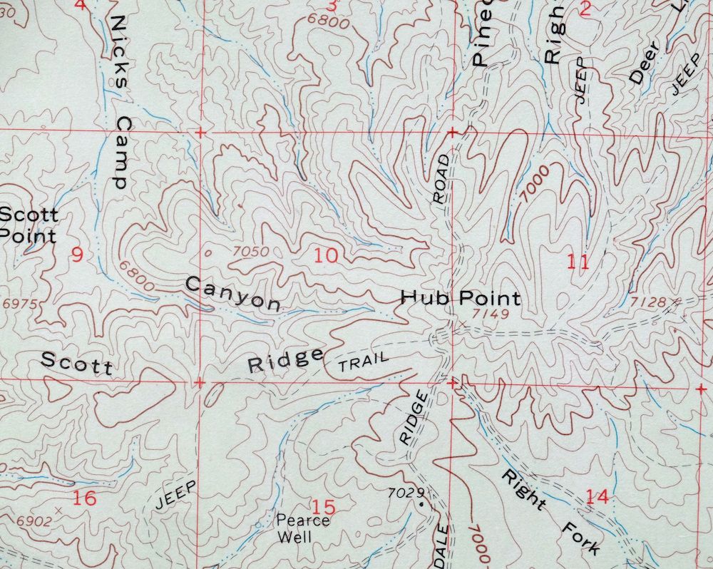 Clay Springs Arizona Pinedale Aripine USGS Topo Map 1971 - Image 3
