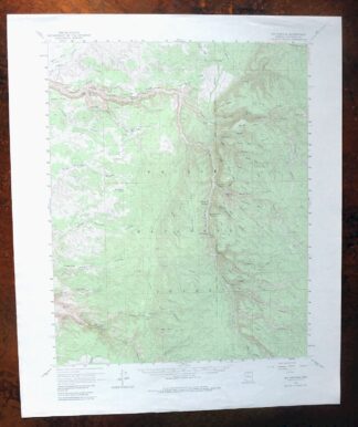 Big Springs Arizona Kaibab Nail Canyon USGS Topo Map 1984