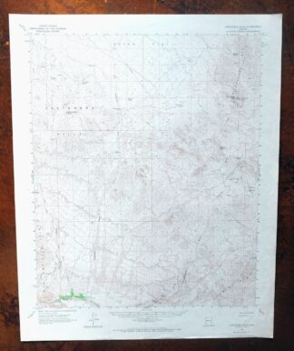 Castaneda Hills Arizona USGS 15-Min Topo Map 1967 Vintage