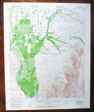 Cibola Arizona Palo Verde Trigo Mountains USGS Topo Map 1961
