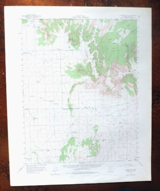Colorado City Arizona Moccasin Kaibab USGS Topo Map 1975