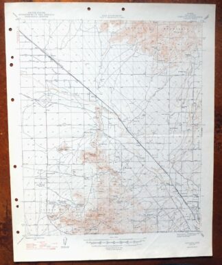Cortaro Arizona Tucson Oro Valley USGS Topographic Map 1947