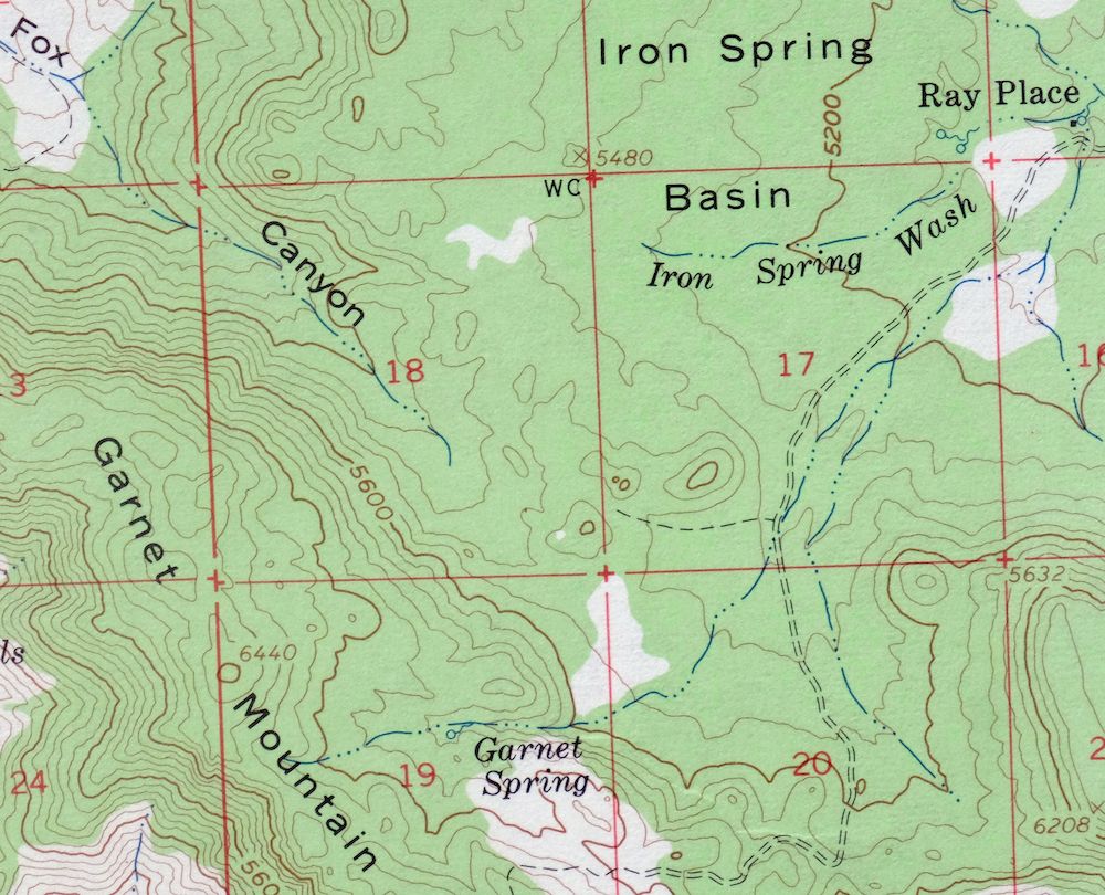 Garnet Mountain Arizona Meadview USGS Topo Map 1966 Vintage - Image 6