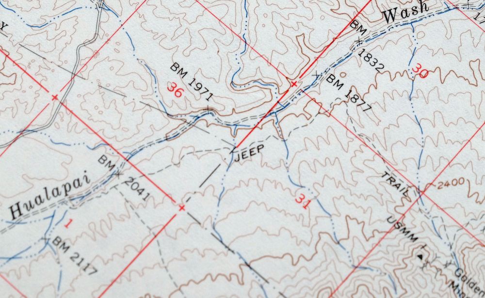 Garnet Mountain Arizona Meadview USGS Topo Map 1966 Vintage - Image 4