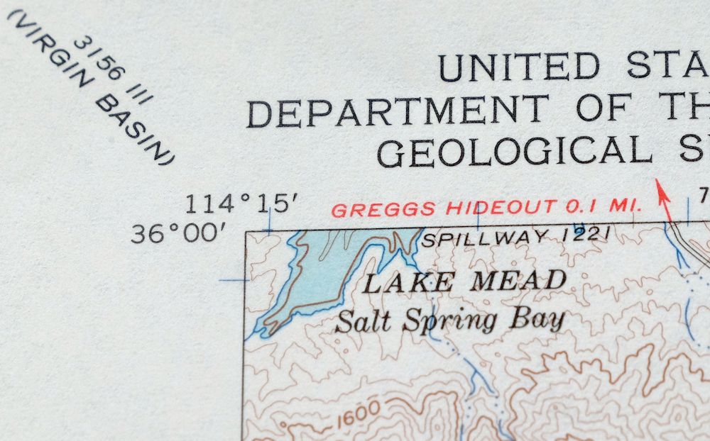 Garnet Mountain Arizona Meadview USGS Topo Map 1966 Vintage - Image 5