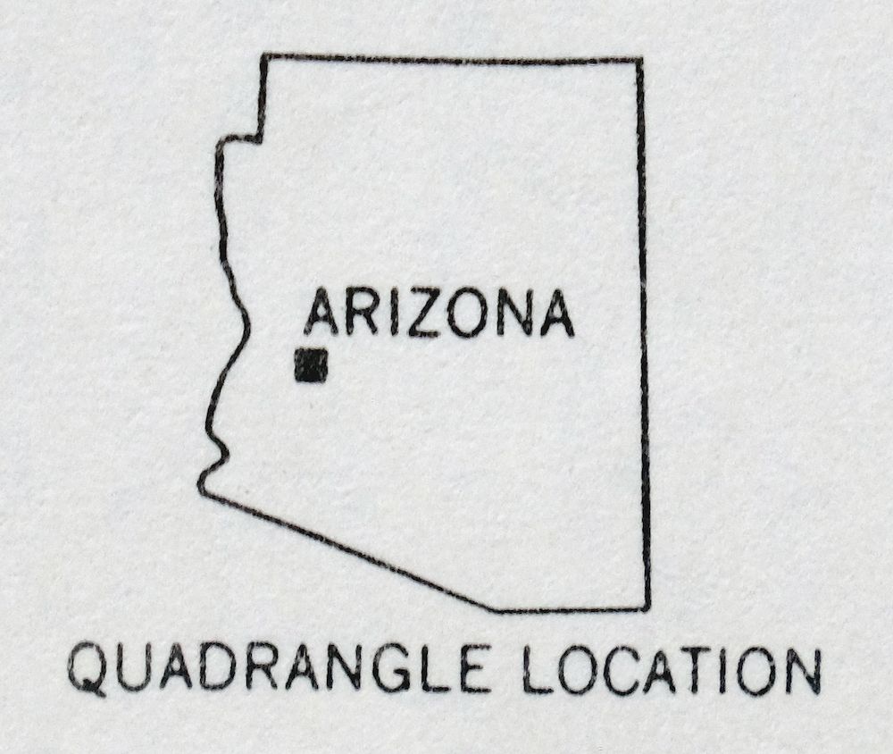 Gladden Arizona Aguila Valley USGS Topographic Map 1971 - Image 2