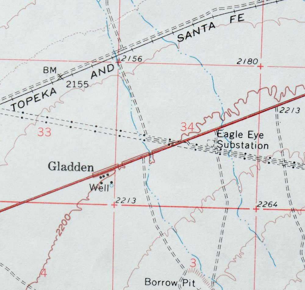 Gladden Arizona Aguila Valley USGS Topographic Map 1971 - Image 3