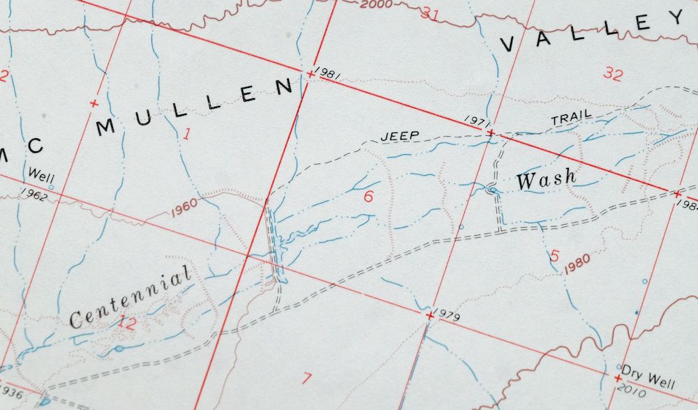 Gladden Arizona Aguila Valley USGS Topographic Map 1971 - Image 4