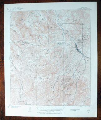Globe Arizona Miami Claypool USGS Topo Map 1955 Vintage
