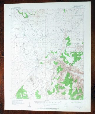 Heaton Knolls Arizona USGS 15-Min Topo Map 1963 Vintage