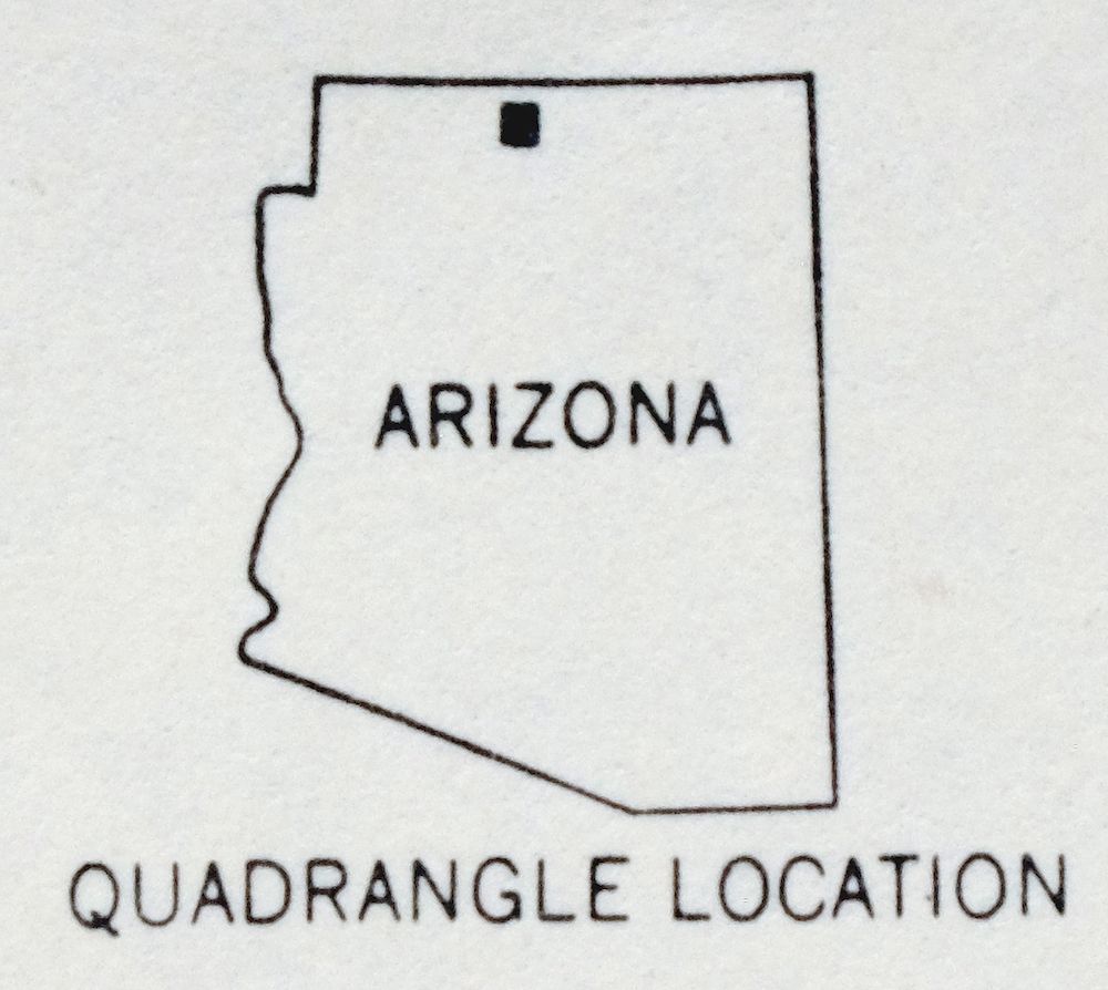 Heaton Knolls Arizona USGS 15-Min Topo Map 1963 Vintage - Image 5