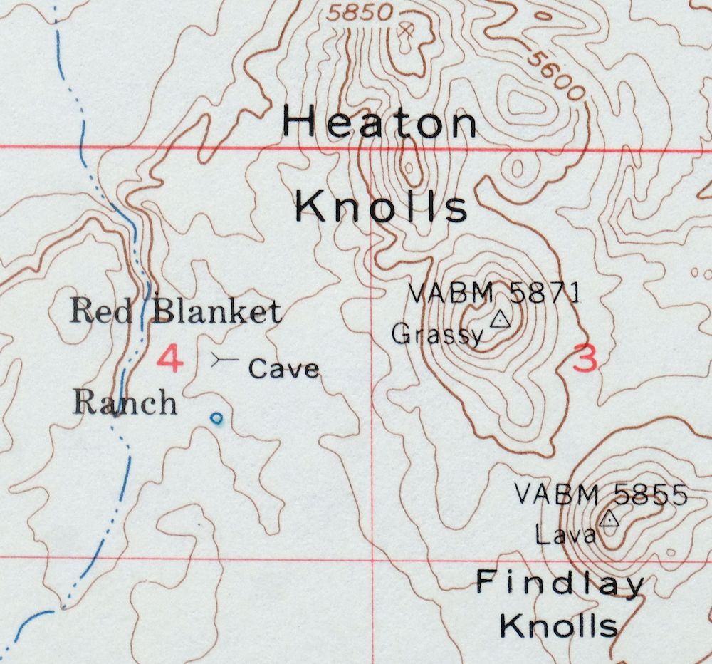 Heaton Knolls Arizona USGS 15-Min Topo Map 1963 Vintage - Image 3