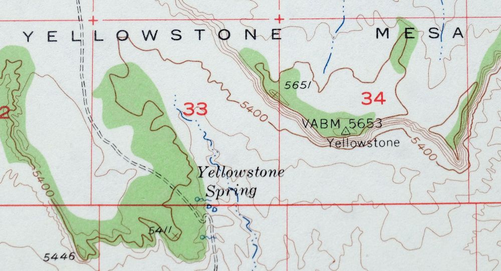 Heaton Knolls Arizona USGS 15-Min Topo Map 1963 Vintage - Image 2
