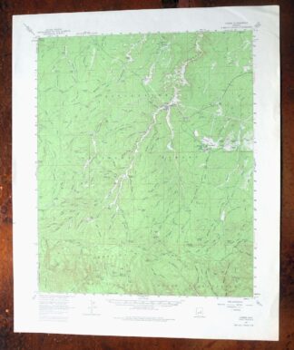Heber Arizona Overgaard Mogollon Rim USGS Topo Map 1982