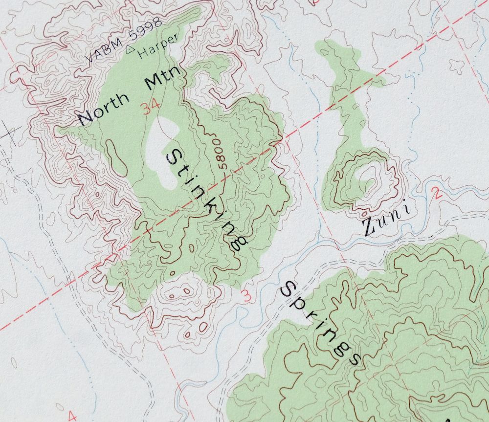 Hunt Arizona USGS 15-Min Topographic Map 1974 Vintage - Image 2