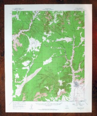 Kanab Utah Fredonia Orderville USGS Topo Map 1960 Vintage