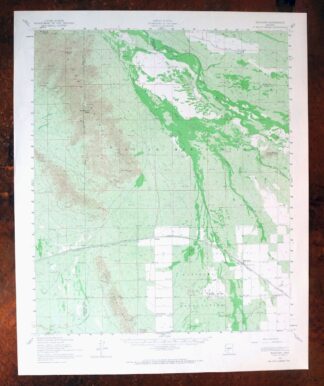 Maricopa Arizona Ak-Chin Village USGS Topo Map 1967 Vintage