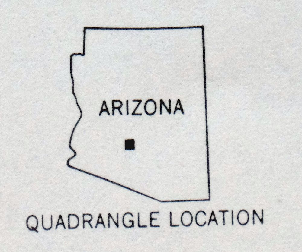 Maricopa Arizona Ak-Chin Village USGS Topo Map 1967 Vintage - Image 7