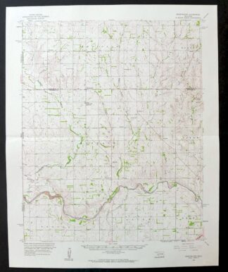 Sweetwater Oklahoma Mayfield Grimes USGS Topo Map 1961