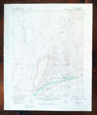 Mesquite Nevada Bunkerville USGS 15-Min Topographic Map 1978