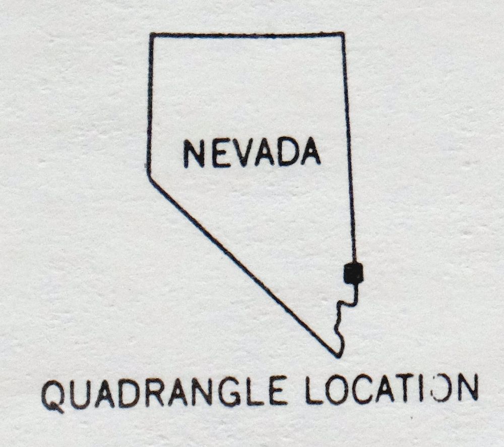 Mesquite Nevada Bunkerville USGS 15-Min Topographic Map 1978 - Image 5