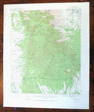 Mingus Mountain Arizona Cottonwood USGS Topographic Map 1970