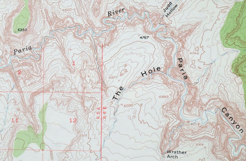Paria Plateau Arizona Vermillion Cliffs USGS Topo Map 1978 - Image 2