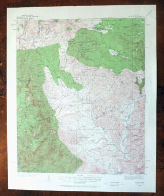 Payson Arizona Sun Valley Gisela USGS Topo Map 1965 Vintage