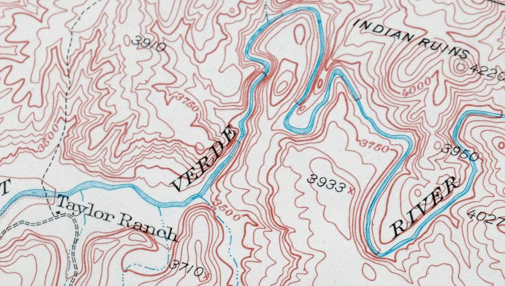 Payson Arizona Sun Valley Gisela USGS Topo Map 1965 Vintage - Image 3