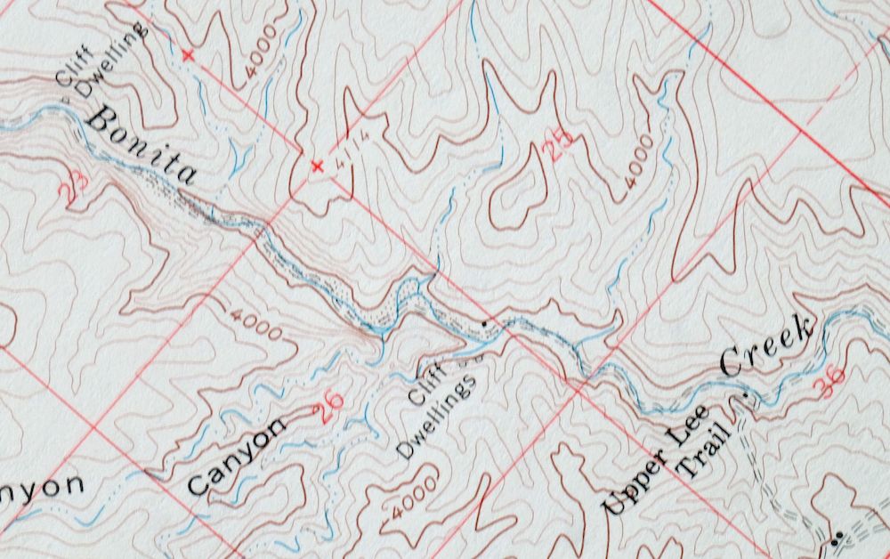 Safford Arizona Thatcher Solomon USGS Topo Map 1980 Vintage - Image 3