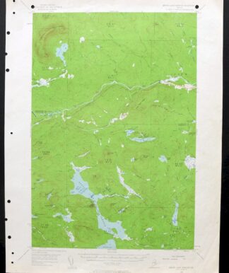 Grand Lake Seboeis Maine USGS 15-Min Topo Map 1961 Vintage