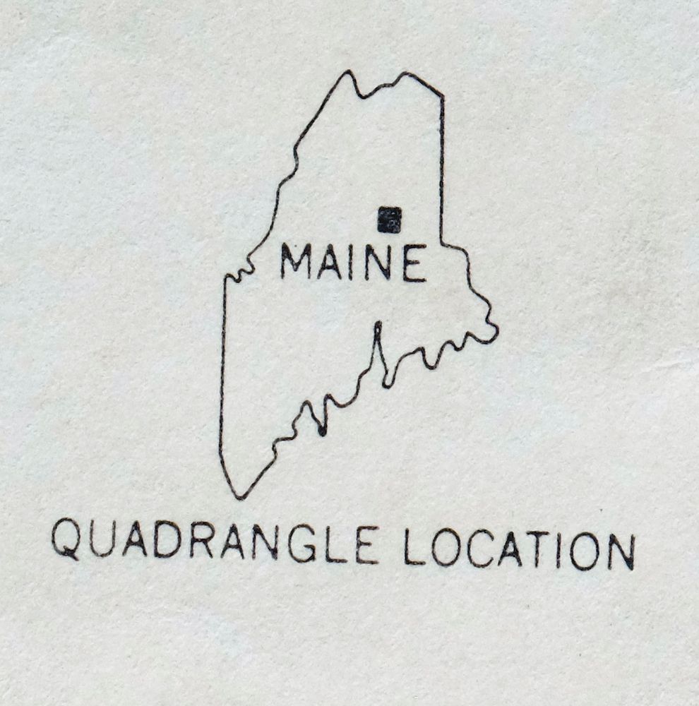 Grand Lake Seboeis Maine USGS 15-Min Topo Map 1961 Vintage - Image 3