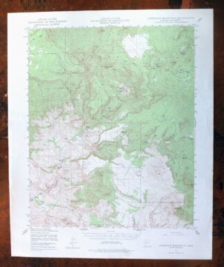 Sheridan Mountain Arizona Sycamore Creek USGS Topo Map 1978