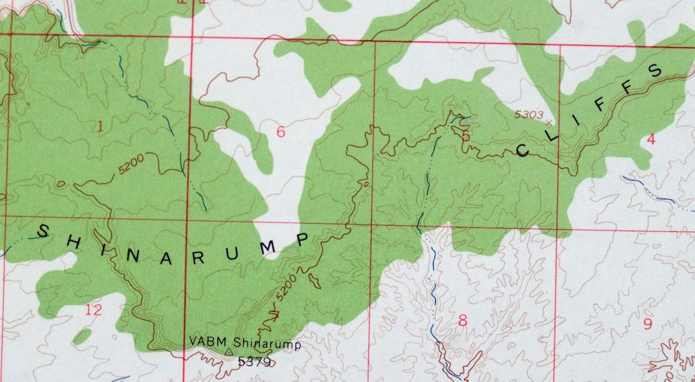 Shinarump Arizona Kaibab USGS 15-Min Topo Map 1964 Vintage - Image 2
