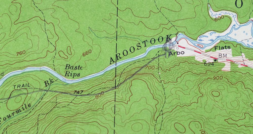 Grand Lake Seboeis Maine USGS 15-Min Topo Map 1961 Vintage - Image 5