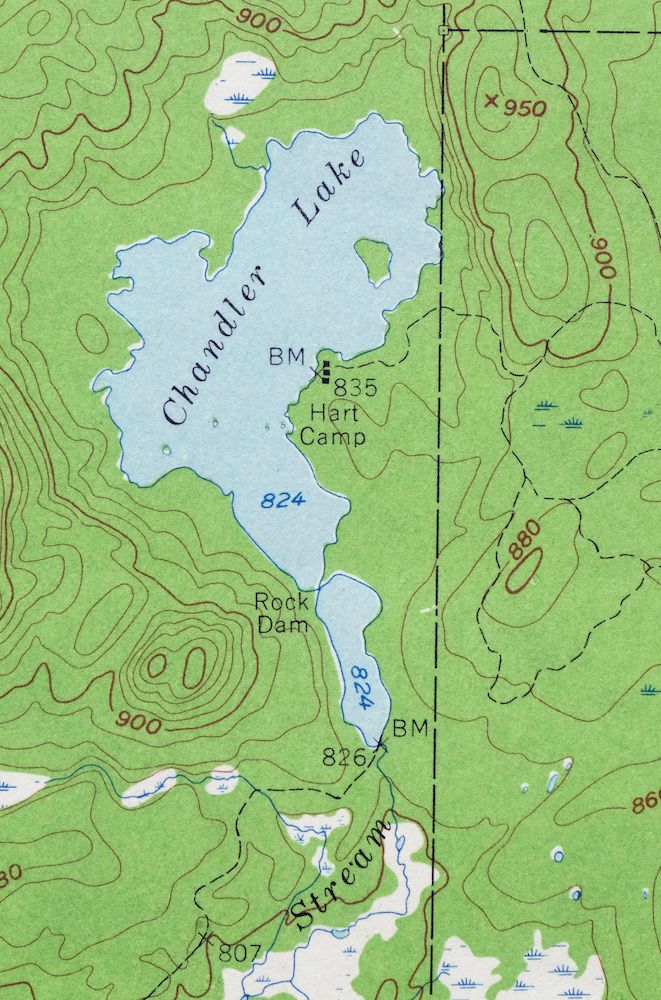 Grand Lake Seboeis Maine USGS 15-Min Topo Map 1961 Vintage - Image 4