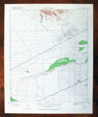 Stoval Arizona Kofa Horn USGS 15-Min Topo Map 1966 Vintage
