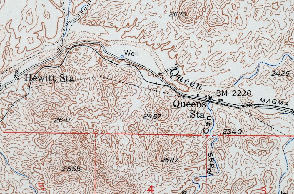 Superior Arizona Top-of-the-World USGS Topo Map 1957 Vintage - Image 3