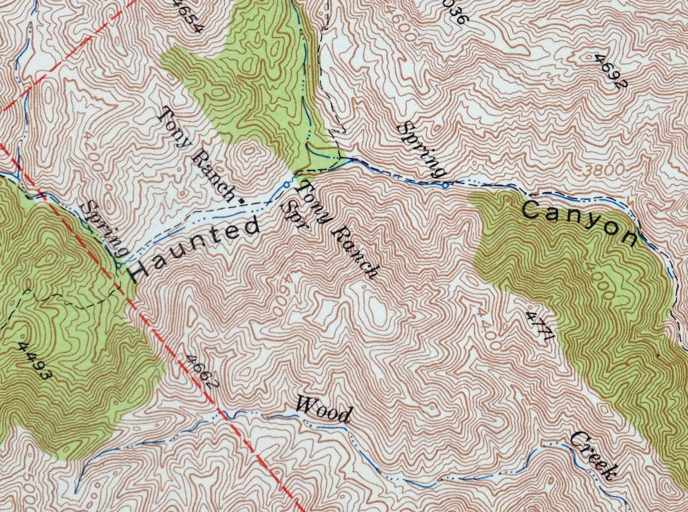 Superior Arizona Top-of-the-World USGS Topo Map 1957 Vintage - Image 2