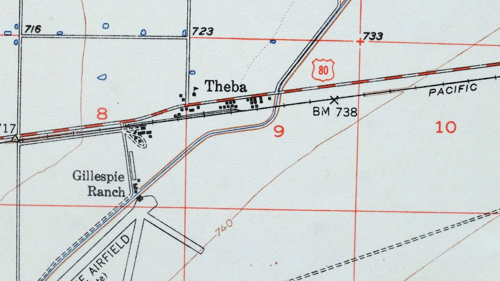 Theba Arizona Sauceda Mountains Gila Bend USGS Topo Map 1951 - Image 4
